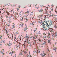 Tressel Pink Floral Hoodie Jacket for Girls