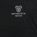 Tiny Girl Black Star Sparkle Top – Stylish Party Casual for Girls