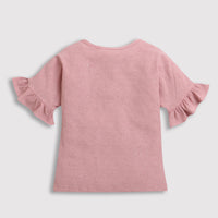Tiny Girl Pink Sparkle Graphic Top – Everyday Stylish Wear