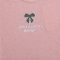 Tiny Girl Pink Sparkle Graphic Top – Everyday Stylish Wear