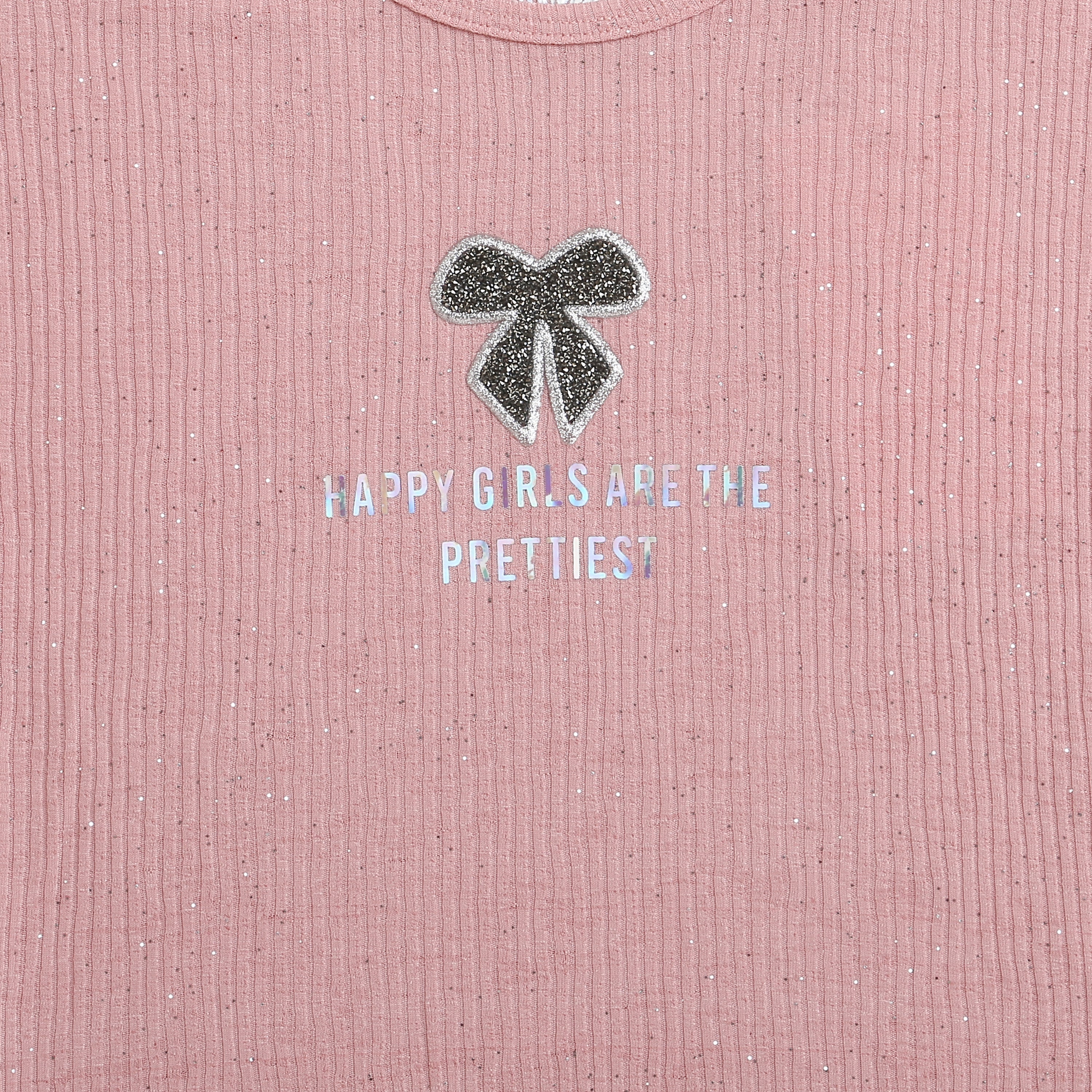 Tiny Girl Pink Sparkle Graphic Top – Everyday Stylish Wear
