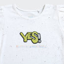 Tiny Girl White Graphic Puff Sleeve Top – Everyday Fashion Tee