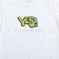 Tiny Girl White Graphic Puff Sleeve Top – Everyday Fashion Tee