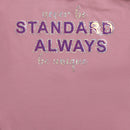 Girls Blush Pink Bow Shoulder Slogan Tee