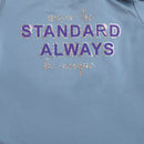 Girls Sky Blue Bow Shoulder Slogan Tee