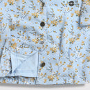 Tressel Blue Floral Ruffle Top for Girls – Casual Western Wear India