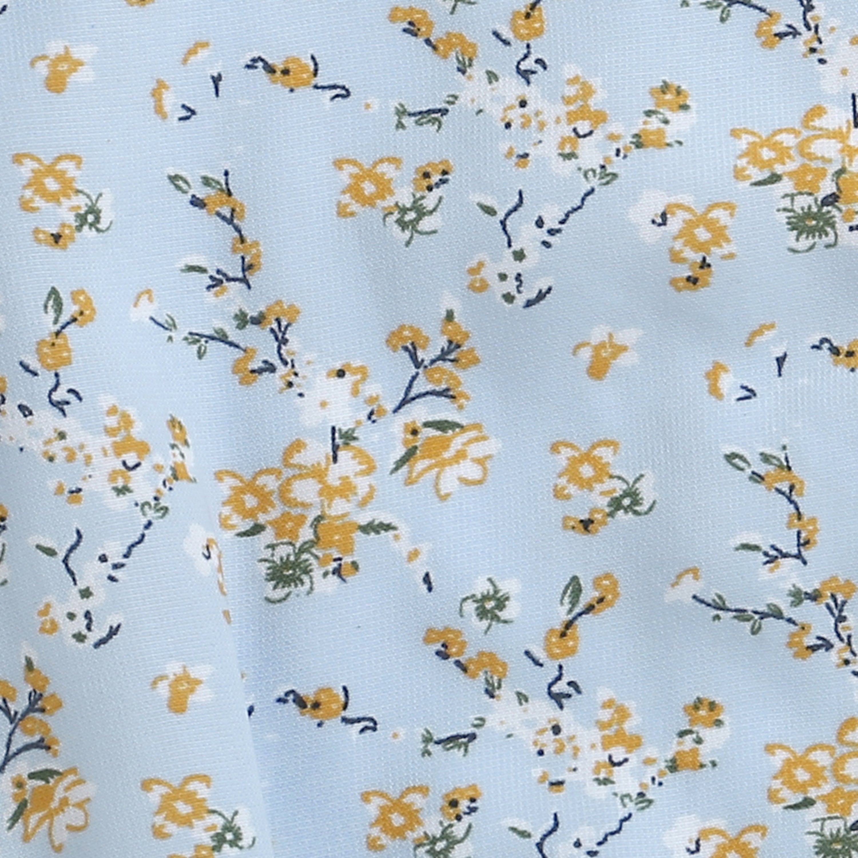 Tressel Blue Floral Ruffle Top for Girls – Casual Western Wear India