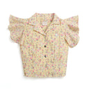 Tressel Yellow Floral Ruffle Girls Top – Everyday Kids Fashion India