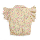 Tressel Yellow Floral Ruffle Girls Top – Everyday Kids Fashion India