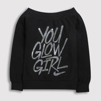 Tiny Girl Black Graphic Party Top for Girls – Western Festive Wear