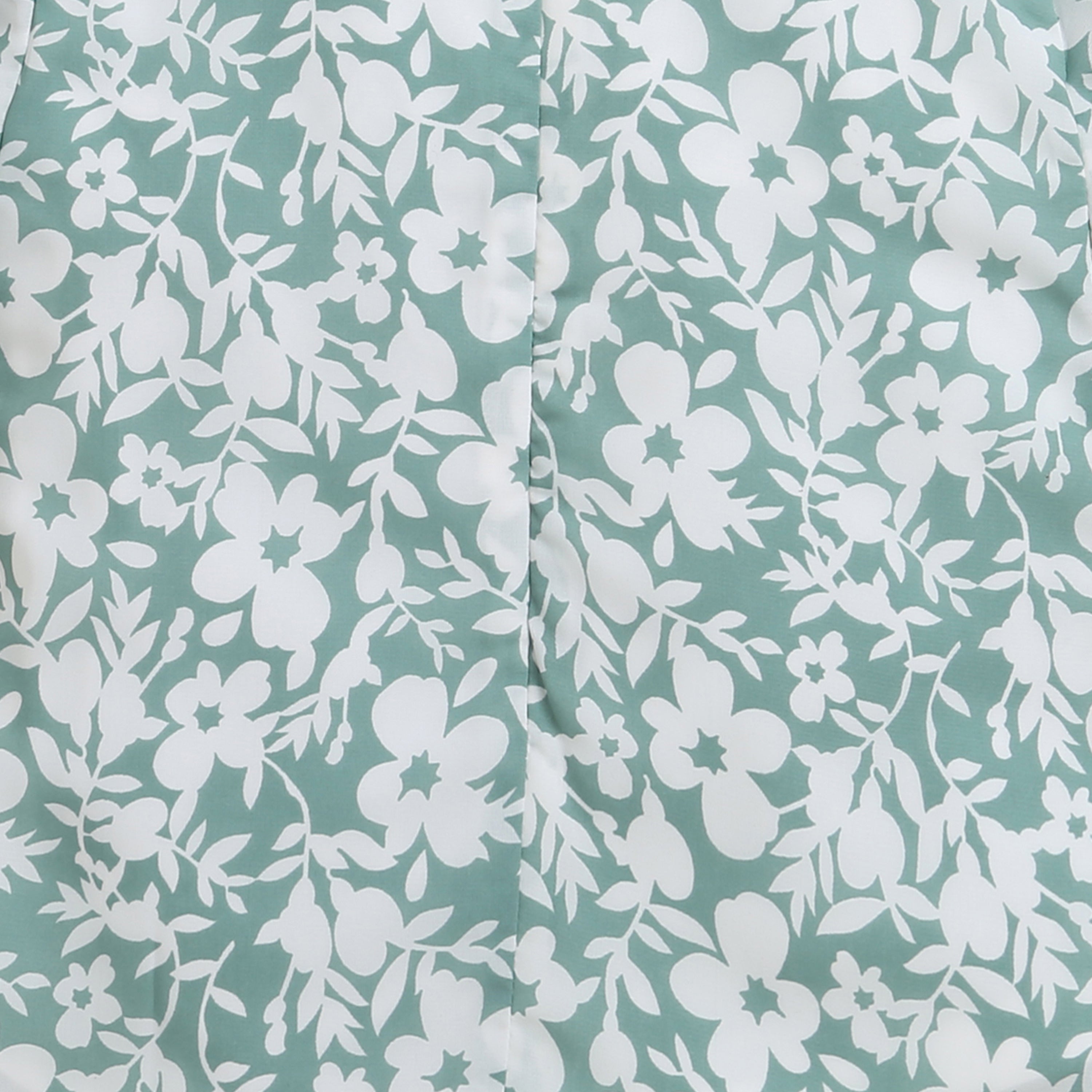 Tressel Green Floral Ruffle Top for Girls – Stylish Casual Wear