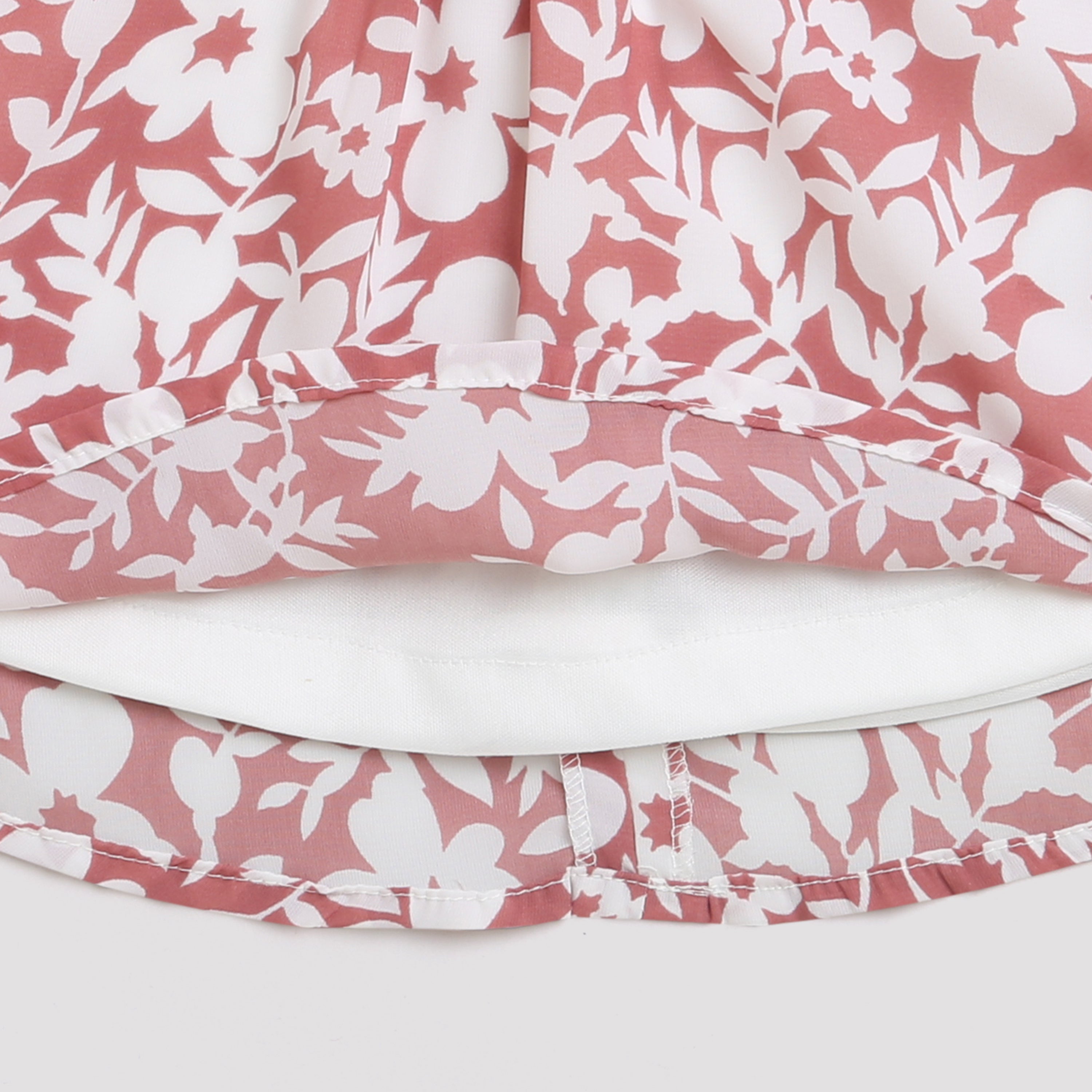 Tressel Pink Floral Ruffle Girls Top – Cute Everyday Wear