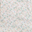 Peach Floral Printed Top with Puff Sleeves TG5002