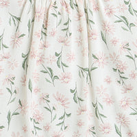 Tressel Cream Tie-Sleeve Printed Top for Girls – Cute Casual Wear