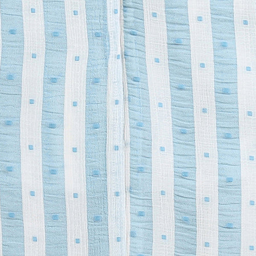 Sky Blue Striped Sleeveless Top TG5016