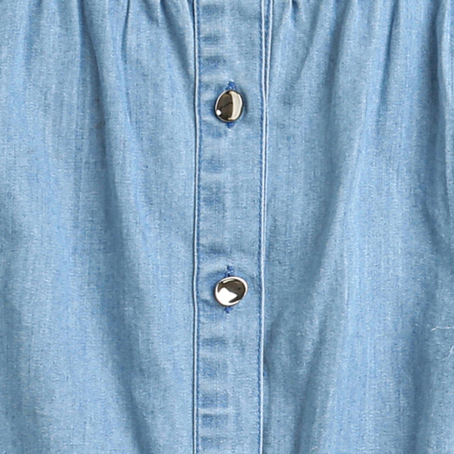 Collar Shirt With Buttons In Front And Knot