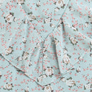 Sea Green Floral Ruffle Top TG5022
