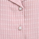Onion Pink Textured Peplum Top TG5023