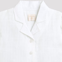 Tiny Girl White Collar Top for Girls
