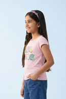Pink “Girl Gang” Graphic T-Shirt TG5030