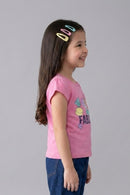 Fabulous Graphic Pink Cotton T-Shirt TG5032
