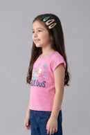 Fabulous Graphic Pink Cotton T-Shirt TG5032