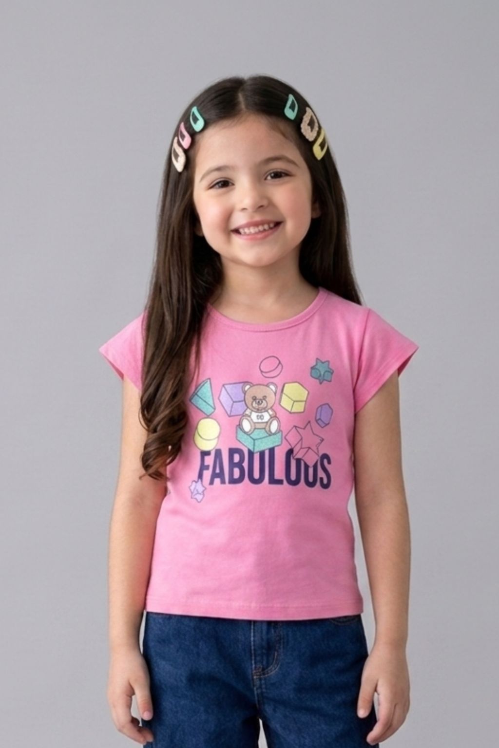 Fabulous Graphic Pink Cotton T-Shirt TG5032