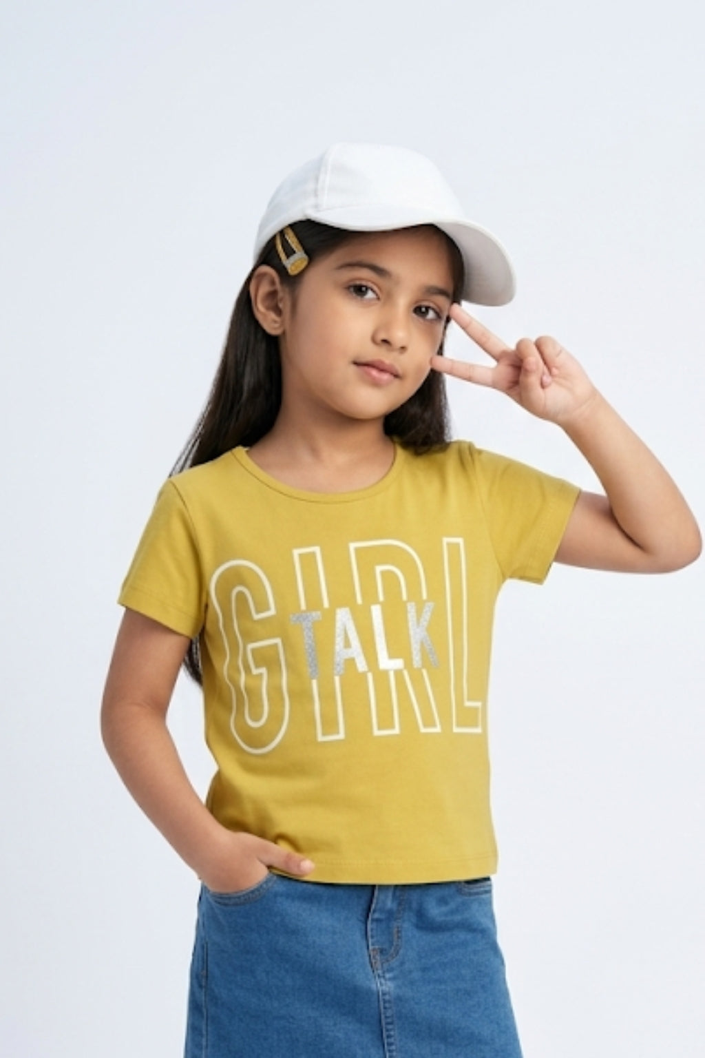 Mustard “Girl Talk” Graphic T-Shirt TG5033