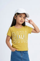Mustard “Girl Talk” Graphic T-Shirt TG5033