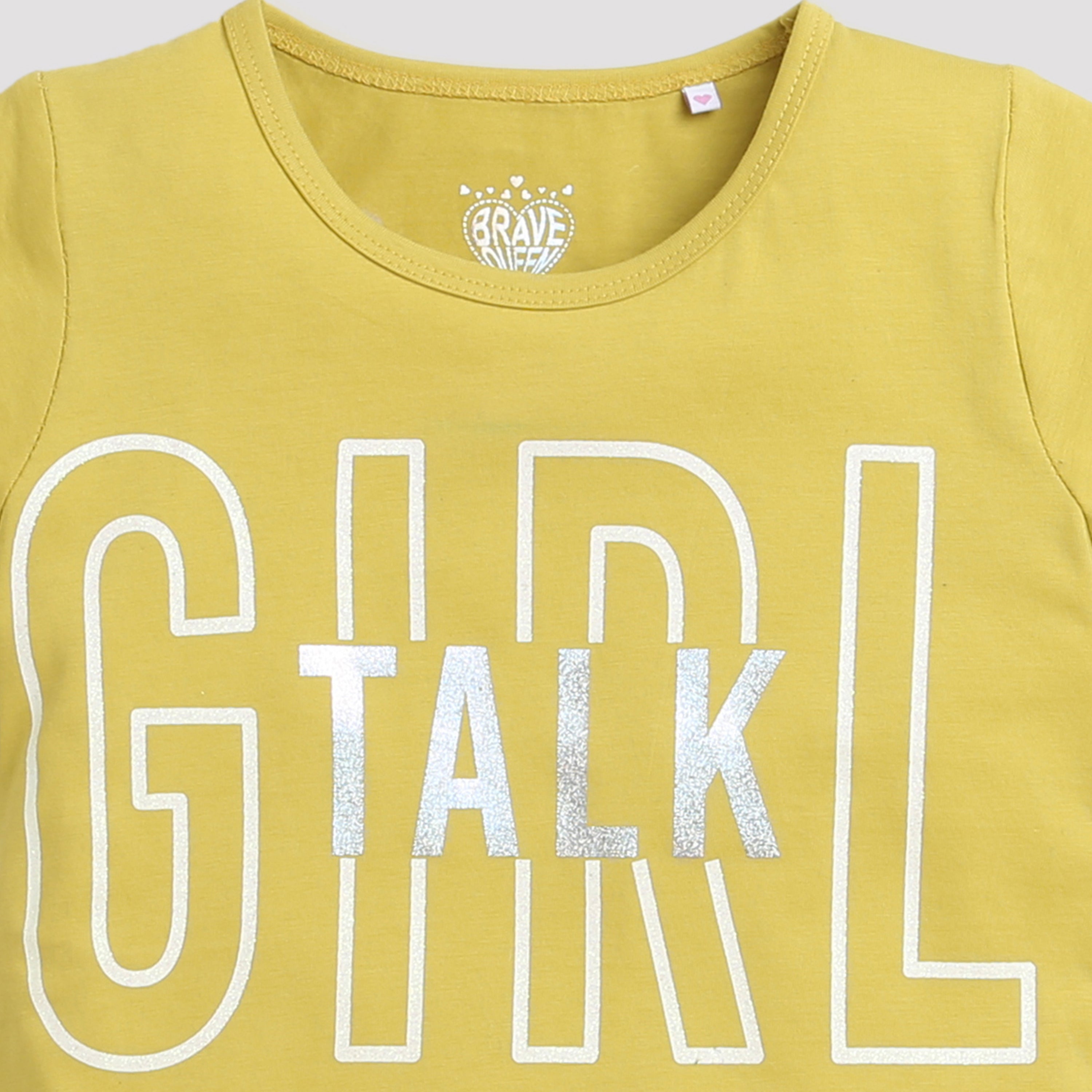 Mustard “Girl Talk” Graphic T-Shirt TG5033