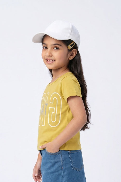 Mustard “Girl Talk” Graphic T-Shirt TG5033