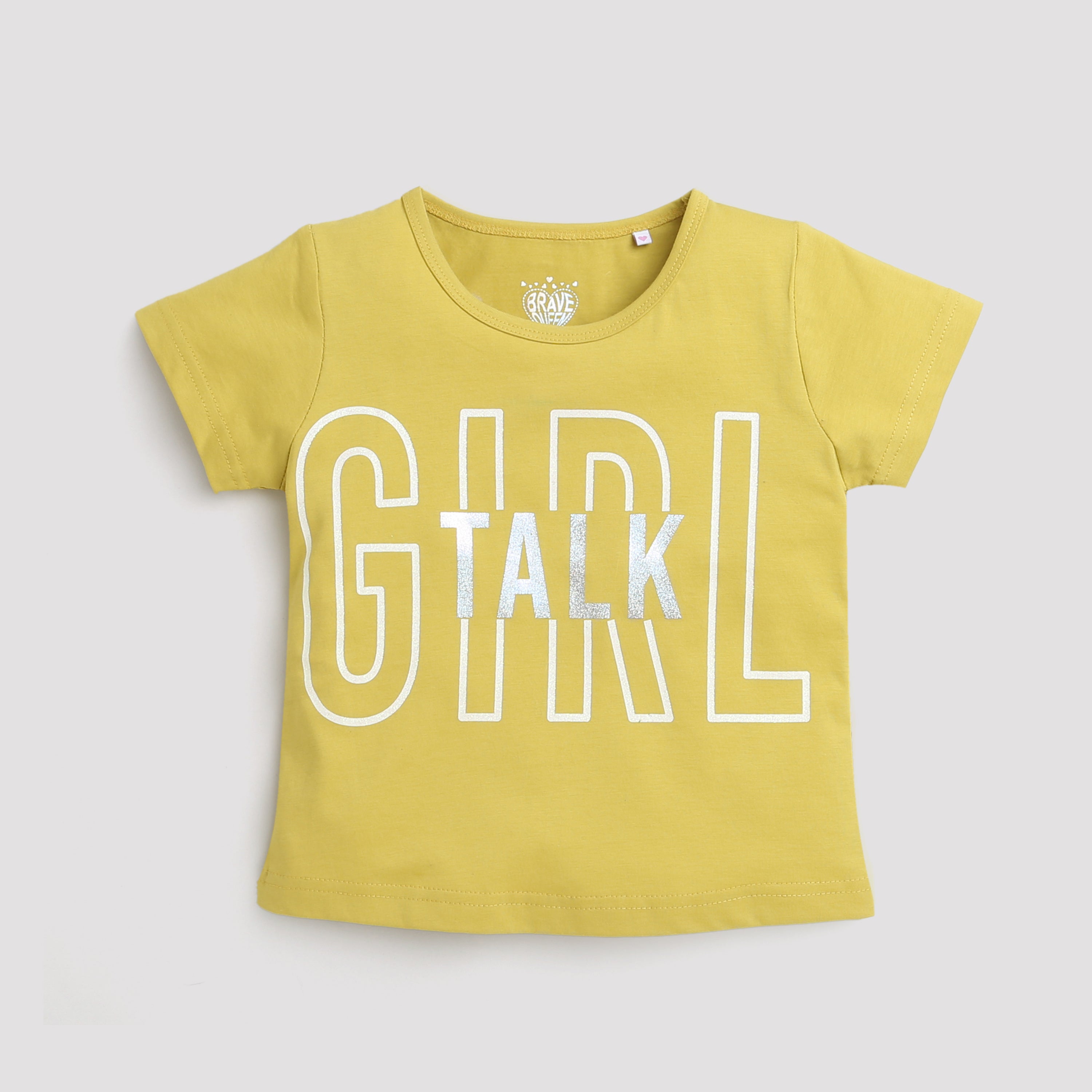 Mustard “Girl Talk” Graphic T-Shirt TG5033