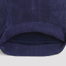 Navy Blue Pleated Satin Halter Top TG5047