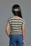 Multi-Stripe Textured Knit Top TG6030