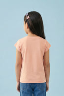 Peach Graphic T-Shirt TG6048