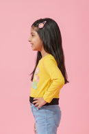 Mustard Yellow Graphic Sweatshirt TG6049