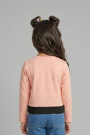Peach Graphic Sweatshirt TG6049