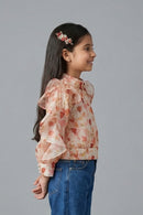 Pastel Floral Ruffle Top TG6066