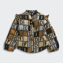 Fawn Geometric Print Shirt Top TG6072