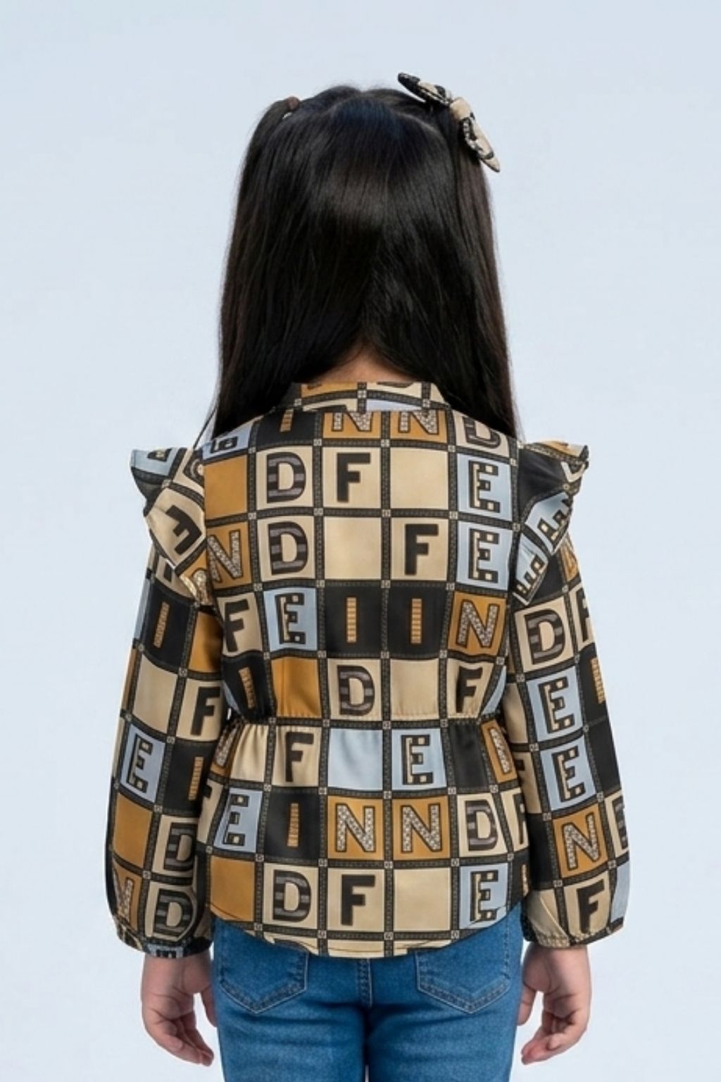 Fawn Geometric Print Shirt Top TG6072
