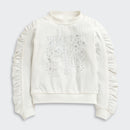 White “Let’s Go Girls” Graphic Sweatshirt TG6091