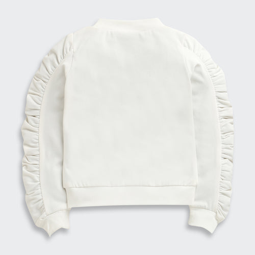 White “Let’s Go Girls” Graphic Sweatshirt TG6091