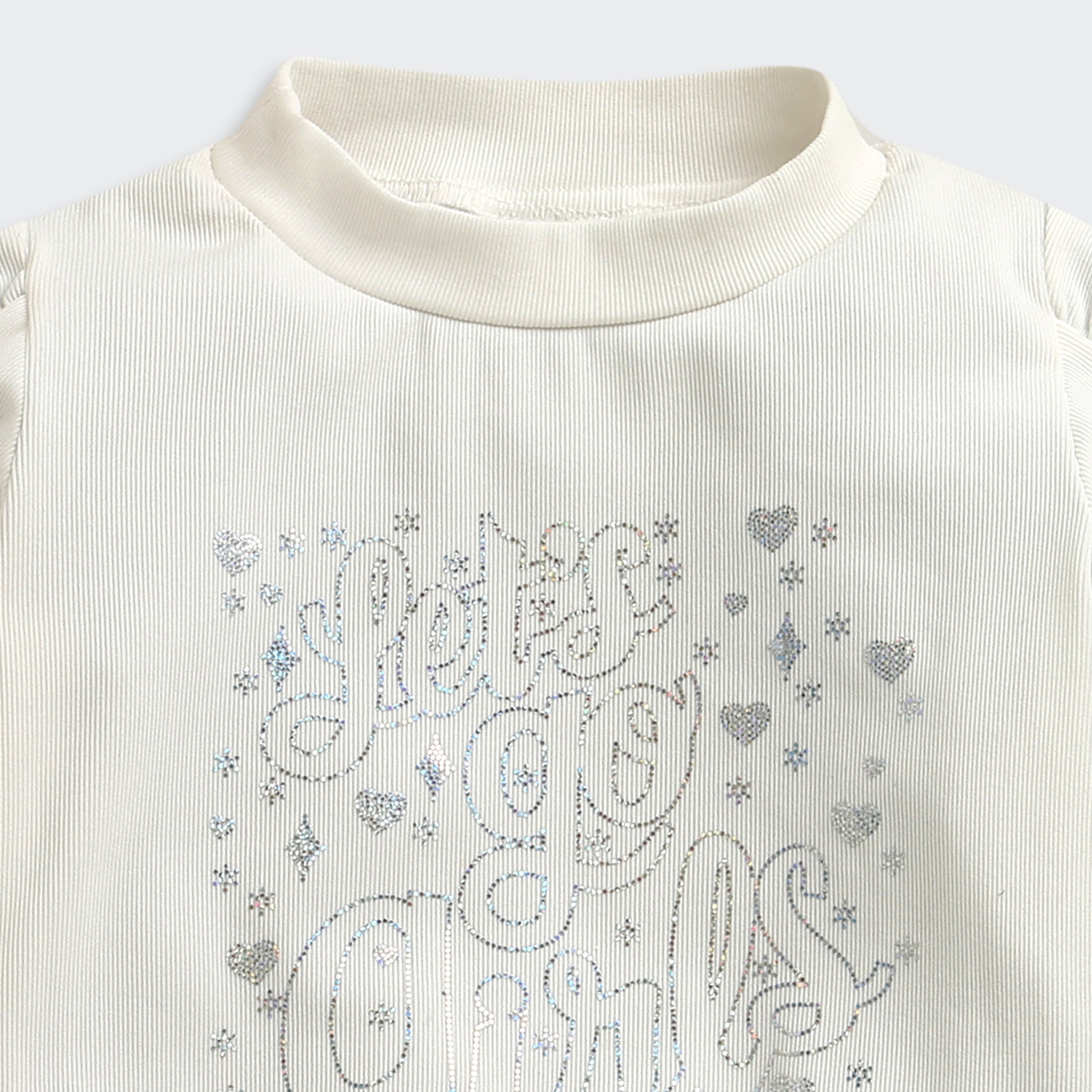 White “Let’s Go Girls” Graphic Sweatshirt TG6091