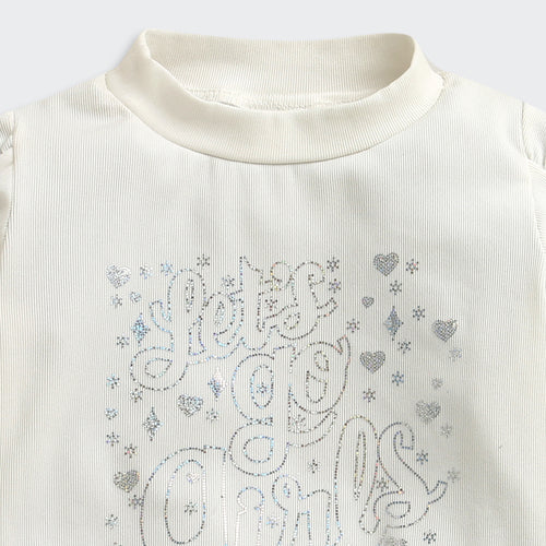 White “Let’s Go Girls” Graphic Sweatshirt TG6091