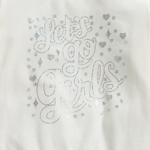 White “Let’s Go Girls” Graphic Sweatshirt TG6091