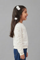 White “Let’s Go Girls” Graphic Sweatshirt TG6091