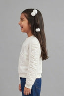 White “Let’s Go Girls” Graphic Sweatshirt TG6091