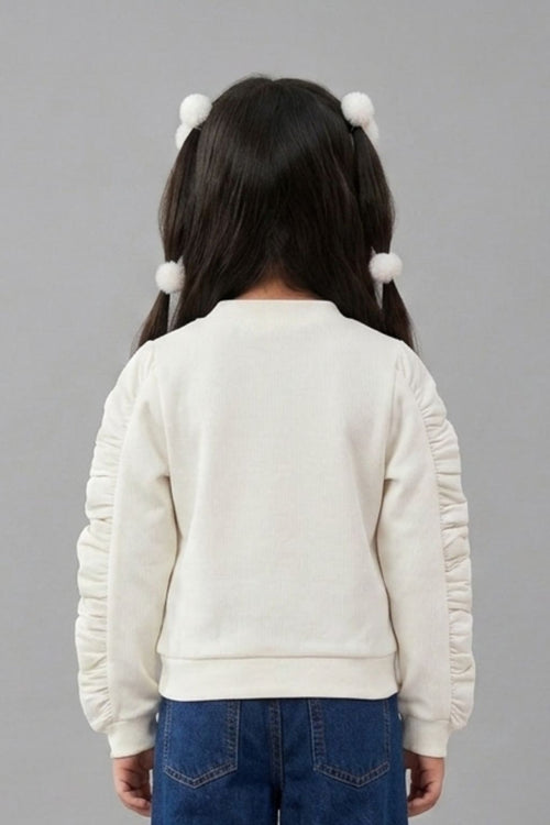 White “Let’s Go Girls” Graphic Sweatshirt TG6091