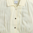 Sleeveless Light Yellow Collared Top TG6136