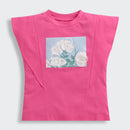 Hot Pink Floral Statement Top TG6152